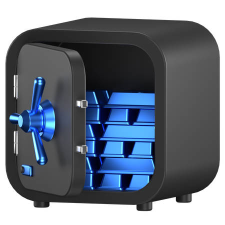Caja fuerte  3D Icon