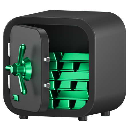 Caja fuerte  3D Icon