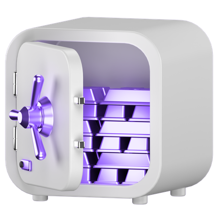 Caja fuerte  3D Icon