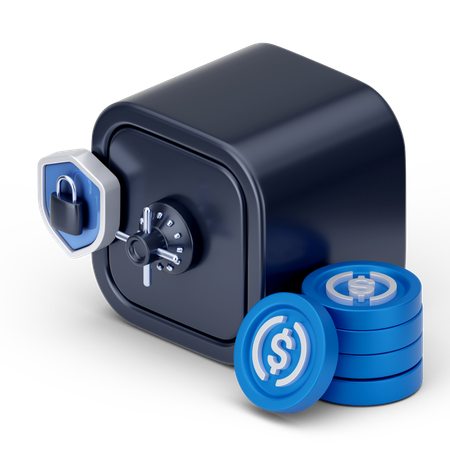 Caja fuerte  3D Icon
