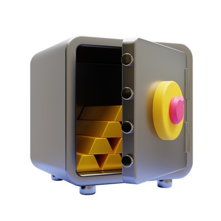 Caja fuerte  3D Icon