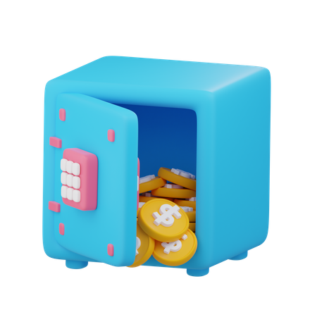 Caja fuerte  3D Icon