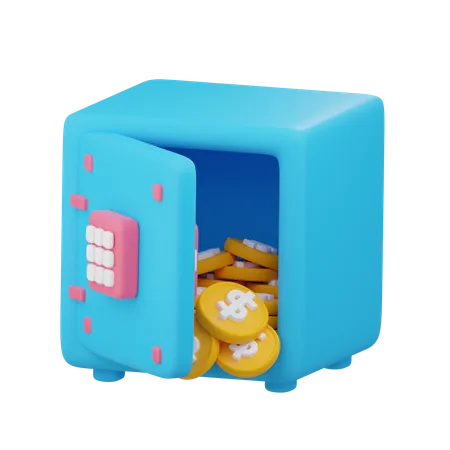 Caja fuerte  3D Icon