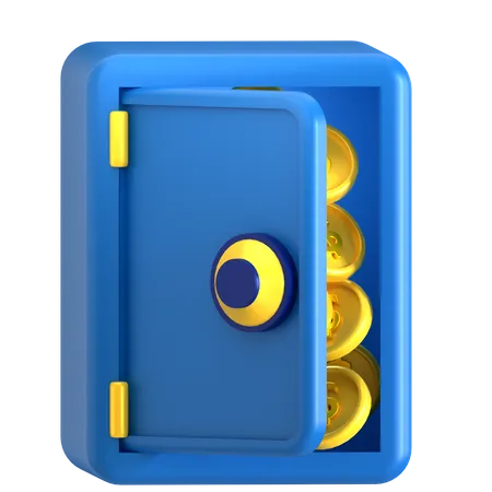 Caja fuerte  3D Icon