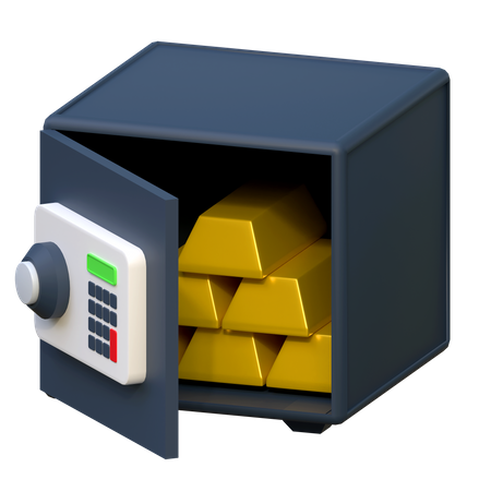 Caja fuerte  3D Icon