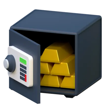 Caja fuerte  3D Icon