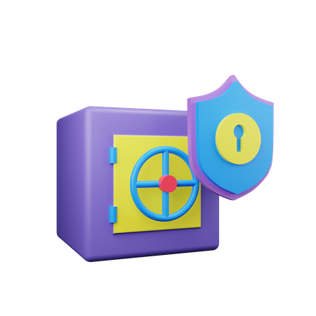 Caja fuerte  3D Icon