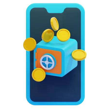 Caja fuerte  3D Icon