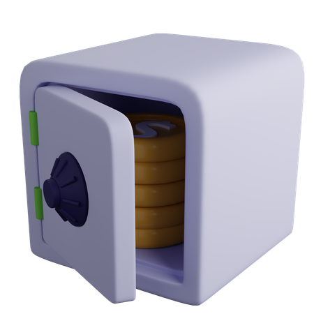 Abrir caja fuerte  3D Icon