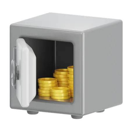 Caja fuerte del banco  3D Icon