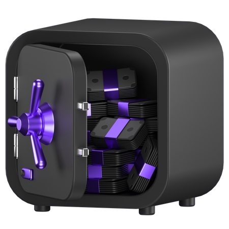 Caja fuerte del banco  3D Icon