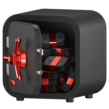Caja fuerte del banco  3D Icon
