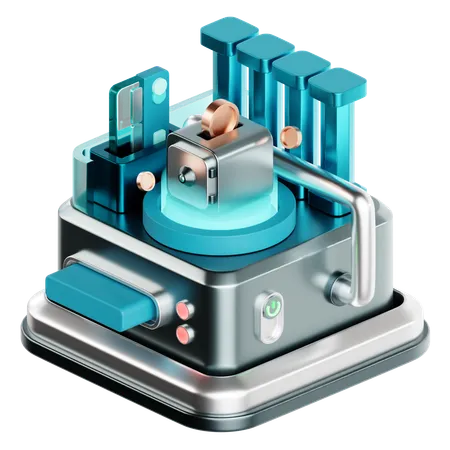 Caja de seguridad con inteligencia artificial  3D Icon