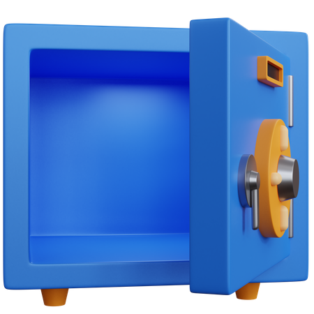 Caja fuerte vacia  3D Icon