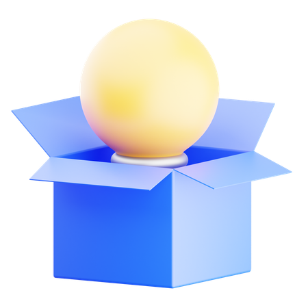 Idea de caja  3D Icon