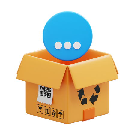 Más caja  3D Icon