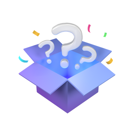 Caja misteriosa  3D Icon