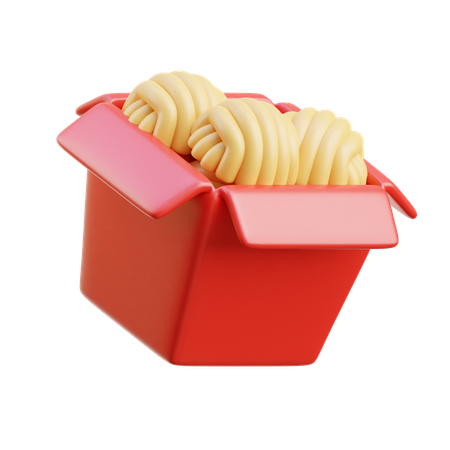 Caja de fideos  3D Icon