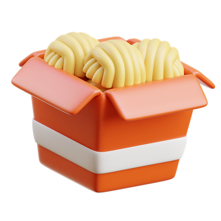 Caja de fideos  3D Icon