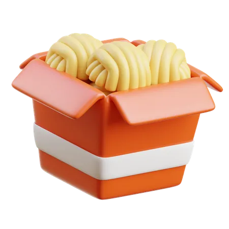 Caja de fideos  3D Icon