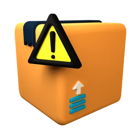 Caja de peligro  3D Icon