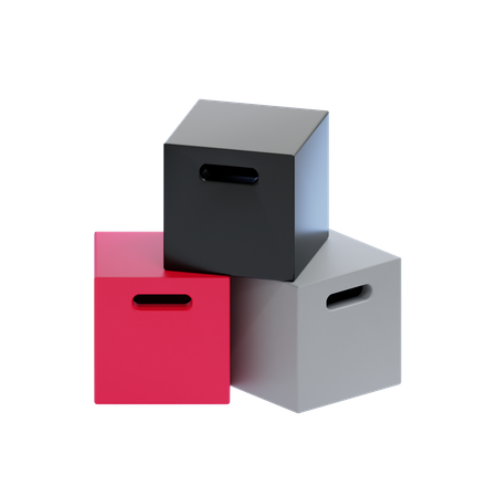 Caja pliométrica  3D Icon