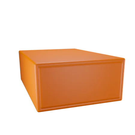 Caja ranurada  3D Illustration