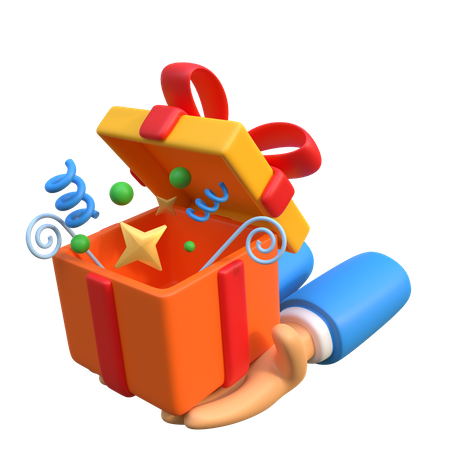 Caja de regalo  3D Icon