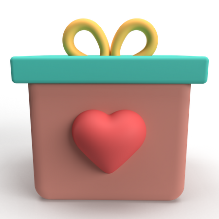 Caja de regalo  3D Icon