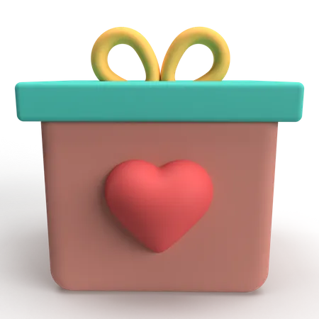 Caja de regalo  3D Icon