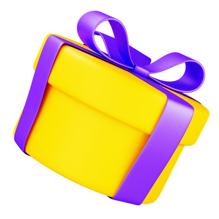 Caja de regalo circular  3D Icon