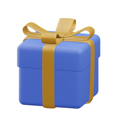 Caja de regalo de cubo  3D Icon