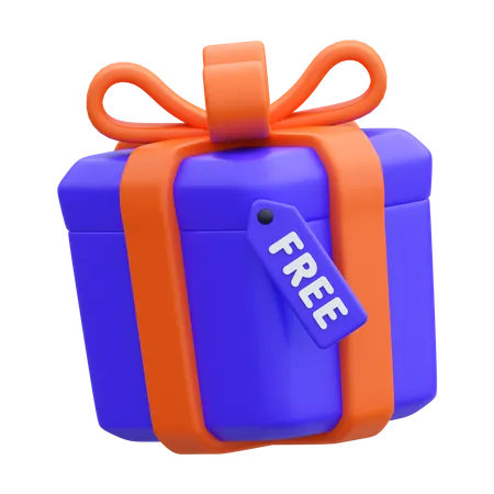 Caja de regalo gratis  3D Icon
