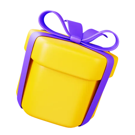 Caja de regalo hexágono  3D Icon