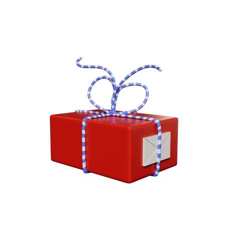 Caja de regalo de Navidad  3D Icon