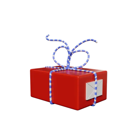 Caja de regalo de Navidad  3D Icon