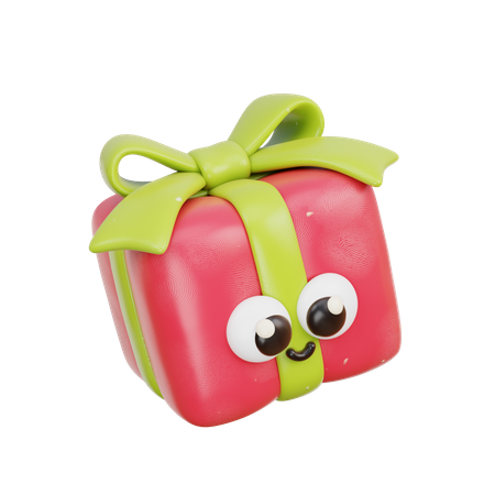 Caja de regalo de Navidad  3D Icon