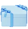 Caja Regalo Navidad Azul