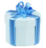 Caja Regalo Navidad Azul