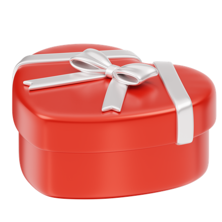 Caja Regalo Navidad Rojo Amor  3D Icon