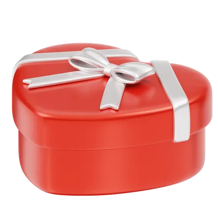 Caja Regalo Navidad Rojo Amor  3D Icon