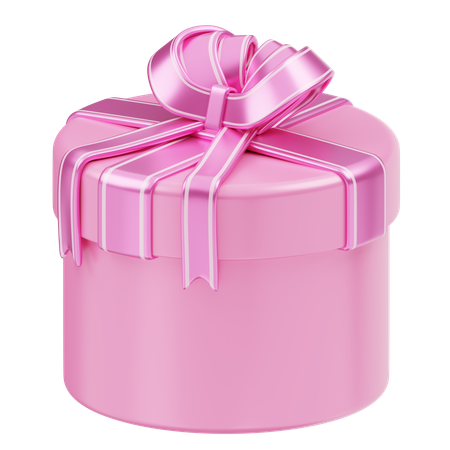 Caja de regalo Navidad rosa  3D Icon