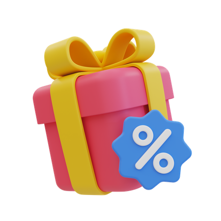 Caja de regalo de promoción  3D Icon