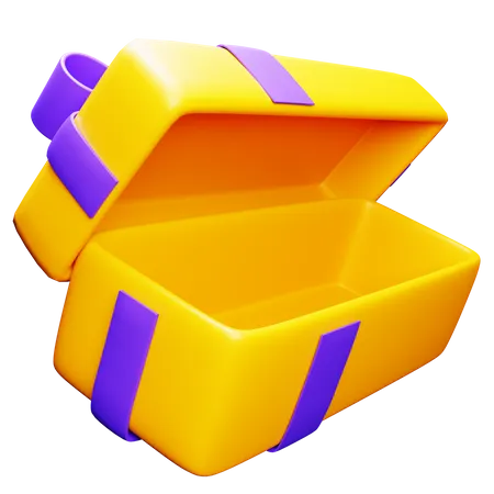 Rectángulo de caja de regalo  3D Icon