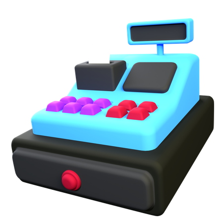 Caja registradora  3D Icon