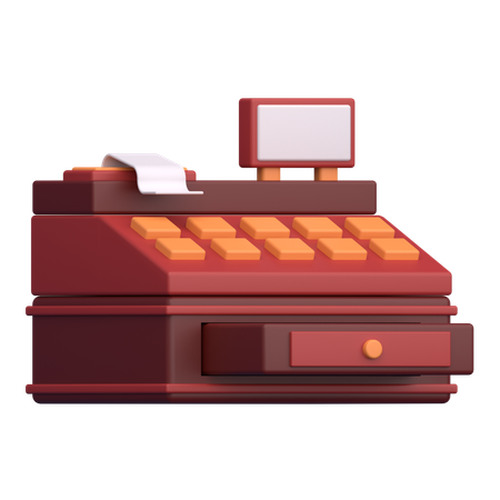 Caja registradora  3D Icon