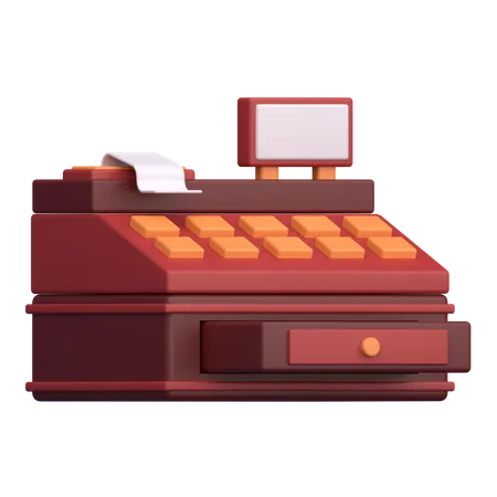 Caja registradora  3D Icon