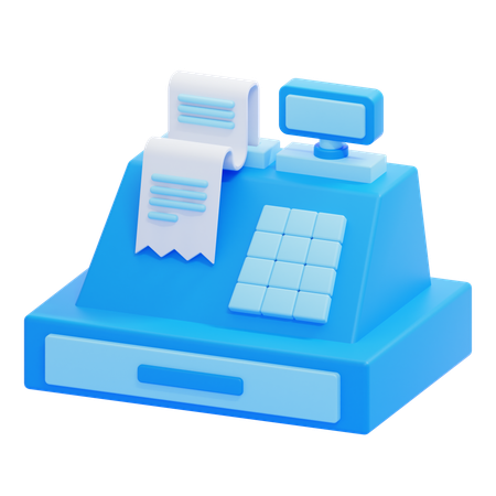 Caja registradora  3D Icon