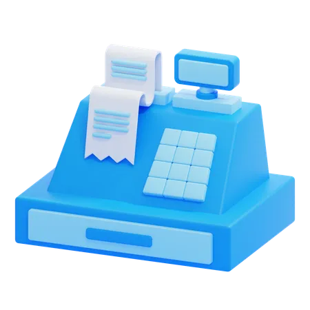 Caja registradora  3D Icon