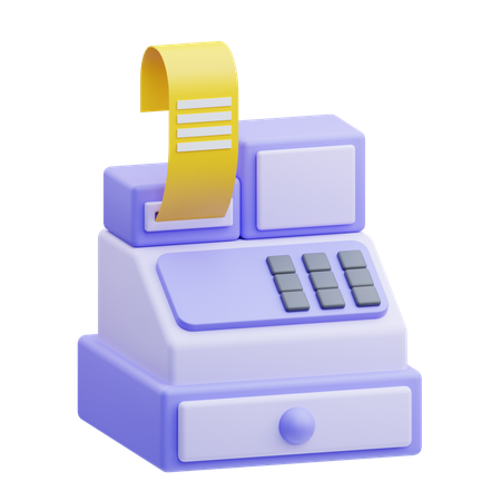 Caja registradora  3D Icon